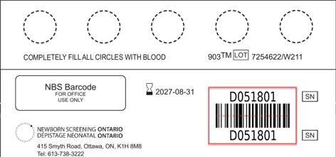 dried blood spot collection card